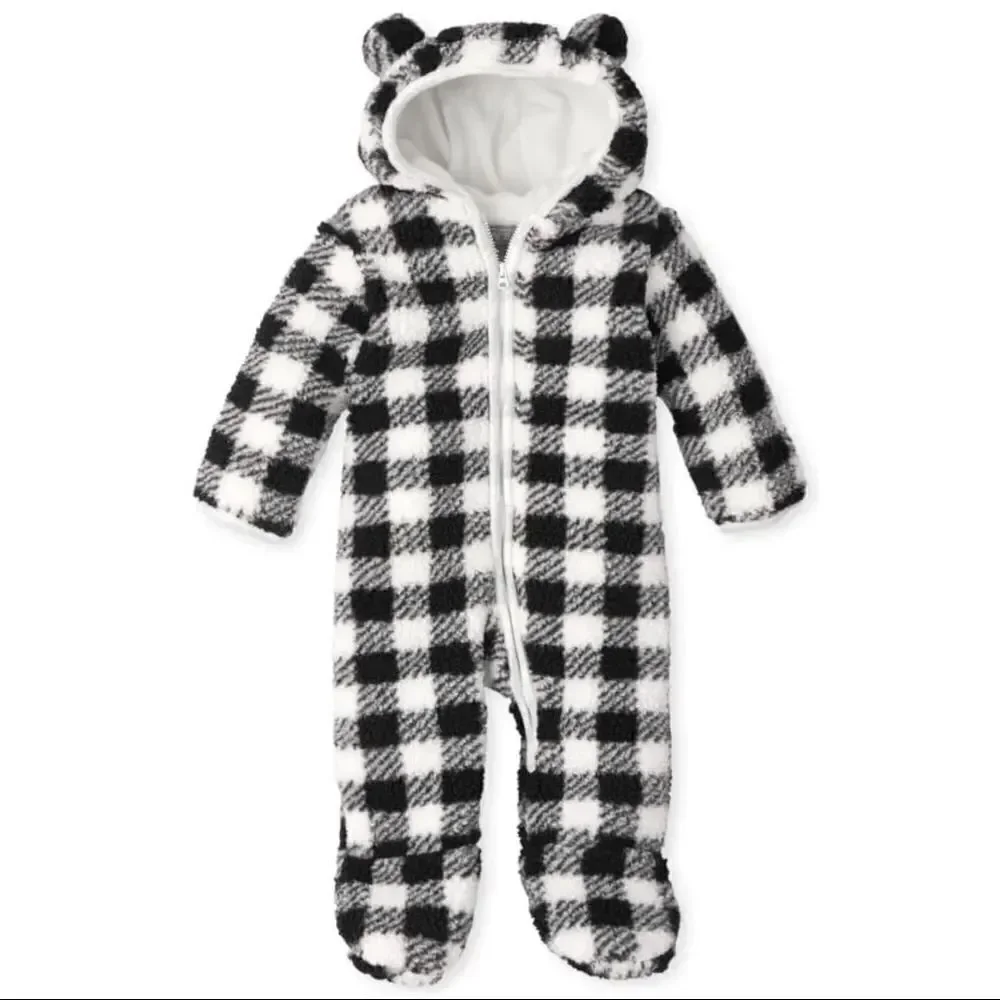 ✨ 4xHP✨Unisex Baby Christmas Sherpa Bunting✨